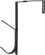 HOJLKLD 4 Pack 6.1 inch Double Coat Hooks,Thick Cubicle Wall Coat Hook,Metal Over The Panel Double Hook Adjusted to Fit 1.37 to 3.7 Inch Thickness Panels for Wall Panel (6.1 inch, Count, 4)