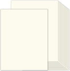 100 Sheets Cream Cardstock 8.5 x 11 Ivory Paper, Goefun Off White Card Stock Printer Paper for Cards Making, Office Printing, Certificate