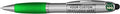 DISCOUNT PROMOS Custom Stylus Ballpoint Pens Set of 100, Personalized Bulk Pack - Black Ink, Great for Office, School, Business, Tradeshows, Events - Green