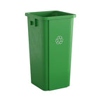 Krollen Industrial 23 Gallon Green Square Commercial Trash Can