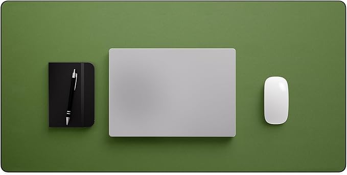 Jotsome Leather Desk Pad Mat, Non-Slip Desk Blotter Pad - Desk Protector for Office, Home, Laptop, and Desktop, Gift for The Holidays (Forest Green, 34" x 17")