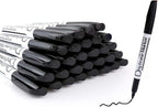 Volcanics Black Dry Erase Markers Low Odor Fine Whiteboard Markers Thin Box of 80