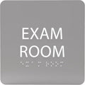 ADA CENTRAL SIGNS - 6" X6" Exam Room Sign - ADA Compliant Tactile Graphics Grade 2 Braille Text Acrylic Wall Signs - Educational Institution Directional Assistance Test Center Door Sign for Schools