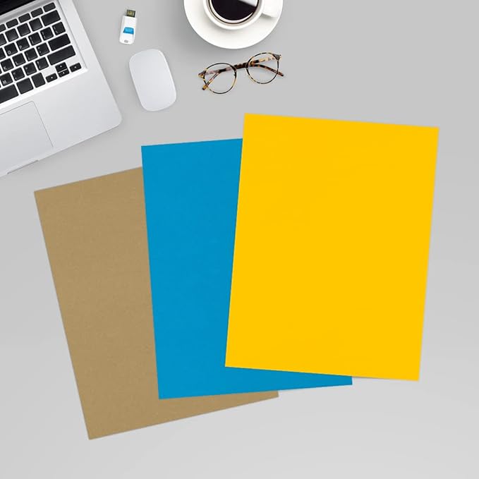 LUXPaper 8.5" x 11" Paper | Letter Size | Sunflower Yellow | 80lb. Text | 250 Qty