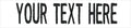 Custom Uniform Name Tapes Solid Colors. White Fabric, 5 Inch Sew on
