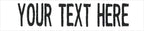 Custom Uniform Name Tapes Solid Colors. White Fabric, 5 Inch Sew on