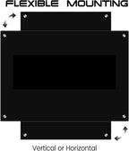 JYYPWB Magnetic Glass Whiteboard 48" x 36" Dry Erase Board Frameless Premium Tempered Galssboards Wall Mounted Glossy writeboard with Eraser, Marker Tray for Interactive Office, (Black)
