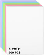 200 Sheets Colored Cardstock 8.5 x 11, Heavyweight Cover Cardstock Printer Paper 8.5 x 11, 190 gsm Card Stock Paper for DIY, Professional Printing, Wedding Invitations, Office Cards & Crafts