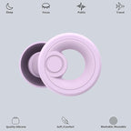 Jayine Ear Plugs for Noise Reduction, Reusable Concert Earplugs Hearing Protection, Soft Silicone Ear Plugs for Sleeping, Focus, Noise Sensitivity - Ear Tips in XS/S/M/L - Purple