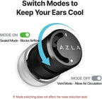 AZLA POM1000 II – High-Performance Ear Plugs for Sleeping, Concerts, Shooting – 35dB Noise Cancellation - Patented Vent Mode (Silver, One Size)