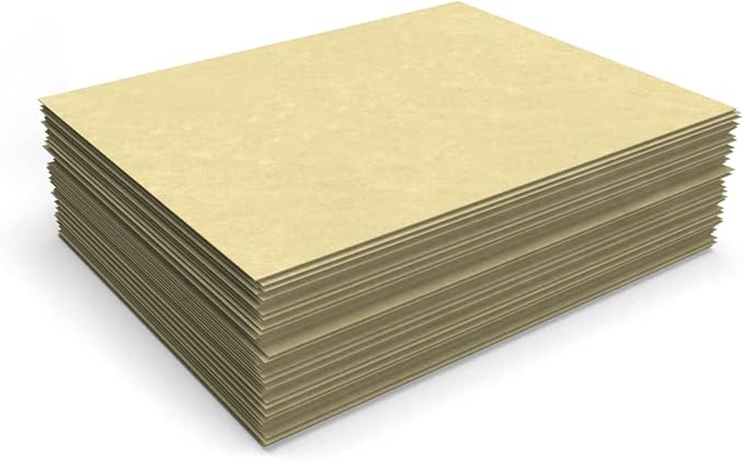 LUXPaper 8.5" x 11" Paper | Letter Size | Gold Parchment | 60lb. Text | 250 Qty