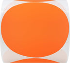 Hybsk Round Color Coding Circle Dots Labels Warehouse Inventory Organizer Stickers (4 inch, Fluorescent Orange)