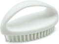 GKETN Scrub Brush for Cleaning Scrubbing Heavy Duty Stiff Nylon Bristles Cleaning Brush Multi-Purpose, White & Small Size