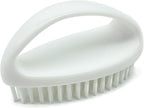 GKETN Scrub Brush for Cleaning Scrubbing Heavy Duty Stiff Nylon Bristles Cleaning Brush Multi-Purpose, White & Small Size