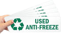 SmartSign Used Anti-Freeze Pack of 5 Recycle Labels | 3" x 10" Laminated Vinyl, Made in USA