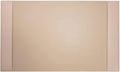 White Latte Bonded Leather 30" x 18" Side-Rail Desk Pad