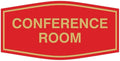 Fancy Conference Room Sign (Red/Gold) - Medium