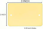 Custom Engraved Electrical Panel Labels with Mounting Holes – Durable 2-Tone Acrylic Breaker Box, Meter, & Equipment Tags – Electrical ID Plates & Utility Nameplates (2 INCH x 3 INCH)