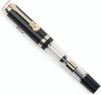 JINHAO 1935 Fountain Pen TIANDAO Series #8 Nib Ink Pen with Guitar-Shaped Clip and Ink Converter (M Nib 0.7mm, Black)