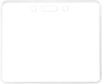 Amazon Basics ID Badge Holders, Horizontal Clear Plastic 3.38" x 2.38", Pack of 50