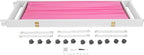 Medical Privacy Screens, Waterproof Nylon Fabric, 98.4 * 70.9 in Foldable Rolling Medical Privacy Screen with Silent Wheels, Suit for Hospitals, Clinics, and Nursing Homes (Pink, 5 Panels)