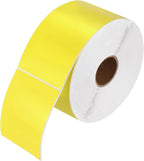 PATIKIL 1000Pcs Colored Coding Labels Stickers, 5x3 Inch Rectangle Inventory Stickers Self Adhesive Tags for Office Business Inventory Management Product Labeling Home Decor, Yellow