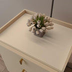 Zinkooat Night Stand Cover for Top - 12x24 Inch Waterproof Easy to Clean Can Conceal Flaws Protector The Table Top from Scratches Used for Dining (Off White+Light Gray 12x24)