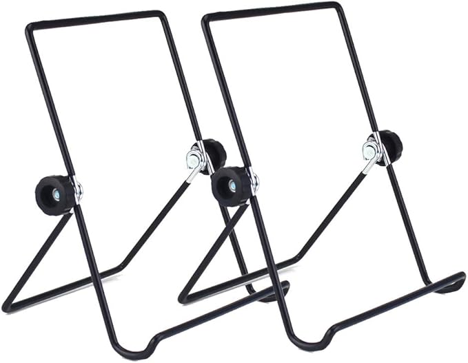 MOACC Tablet Stand, Portable Foldable Tablets Multi-Angle Non-Slip Adjustable Metal Holder Cradle Fit for 9-12.9 inch Tablet PC, Pad (2 Pack)