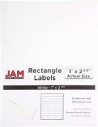 JAM PAPER Return Address Labels - Standard Mailing - 1 x 2 5/8 - White - 120 Shipping Labels/Pack