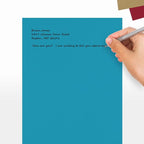 LUXPaper 8.5" x 11" Paper | Letter Size | Bright Blue | 60lb. Text | 250 Qty