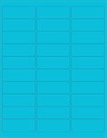 NextDayLabels - 8-1/2 x 11 Neon Color High Light Fluorescent Labels for Laser & Inkjet Printer (Blue Fluorescent, 1" x 2-5/8" - 30 Per Page | 3000 Labels)