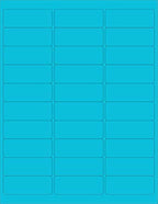 NextDayLabels - 8-1/2 x 11 Neon Color High Light Fluorescent Labels for Laser & Inkjet Printer (Blue Fluorescent, 1" x 2-5/8" - 30 Per Page | 3000 Labels)