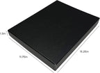 Lineco Museum Archival Storage Box, 11.75x15.25x1.5 in. Drop Front Design. Acid-Free with Metal Edge. Organize Photos, Pictures, Prints, Documents, Crafts, DIY. Black, 1 Pack