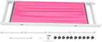 Medical Privacy Screens, Waterproof Nylon Fabric, 78.7 * 70.9 in Foldable Rolling Medical Privacy Screen with Silent Wheels, Suit for Hospitals, Clinics, and Nursing Homes (Pink, 4 Panels)