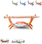 Crab Pen Holder for Desk, Cute Multifunctional Weightlifting Desk Crab Pencil Holder Organizer for Pens, Pencils & Makeup, Funny Desktop Decor Gift for Home Office School
