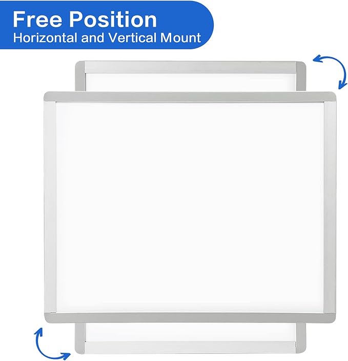 VUSIGN Small Dry Erase Whiteboard, 11 x 14 Inches White Board for Students, Fridge, Locker, Mini Dry Erase Board, Aluminum Frame, 2 Pack