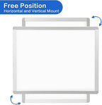 VUSIGN Small Dry Erase Whiteboard, 11 x 14 Inches White Board for Students, Fridge, Locker, Mini Dry Erase Board, Aluminum Frame, 2 Pack