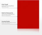 LUXPaper 8.5" x 11" Paper | Letter Size | Holiday Red | 60lb. Text | 1,000 Qty