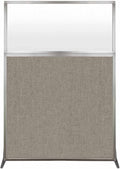 Versare Hush Screen Portable Room Divider | Workstation Wall Divider | Freestanding Privacy Hush Panels | Frosted Windows | Fabric Office Divider Screen | Great for Room Separation