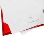 GraduationMall 8.5"x11" Smooth Padded Diploma Cover Certificate Holder Red,1-Pack