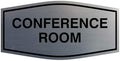 Fancy Conference Room Sign (Brushed Silver) - Small