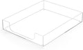 AZFUNN Acrylic Letter-Size Tray, Sturdy Heavy-Duty Clear Printer Paper Tray, Single-Tier Stackable File Storage Organizer for Office Home (1, Clear)