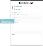 Nokingo (3 Packs) To Do List Notepad - 50 Sheets/Pad, Total 150 Sheets, To Do List Pad with Check List Organizing, Tear Off, Simple Script, College Ruled To Do Planner for Daily Task, 8.5"x11"