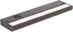 LED Under Cabinet Lighting Hardwired - 3CCT 12 Inch Bronze Finish - Undercabinet Lights for Kitchen - Linkable Undercounter Dimmable Plug in Light or Hard Wired - Under Counter Fixture Direct Wire