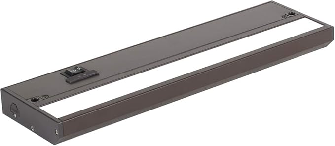 LED Under Cabinet Lighting Hardwired - 3CCT 12 Inch Bronze Finish - Undercabinet Lights for Kitchen - Linkable Undercounter Dimmable Plug in Light or Hard Wired - Under Counter Fixture Direct Wire