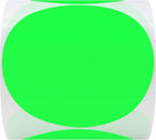 Hybsk Round Color Coding Circle Dots Labels Warehouse Inventory Organizer Stickers (4 inch, Fluorescent Green)