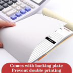 Custom Carbonless Sales Invoice Form Books for Small Business, Personalized NCR 3-Part Receipt Book with Carbon Copies, Cover Add Company Name, Address and Number Printed