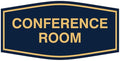 Fancy Conference Room Sign (Blue/Gold) - Medium