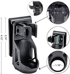 Nextorch V5 Tactical Flashlight Holster with Lever Side Lock System Only for 1"-1.25" Diameter Flashlight （Holster Head Diameter 0.78"-1.18" Bottom Diameter 1.18")