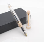 JINHAO 82 Fountain Pen (Transparent Fluorescent,Fine Nib 0.5mm)